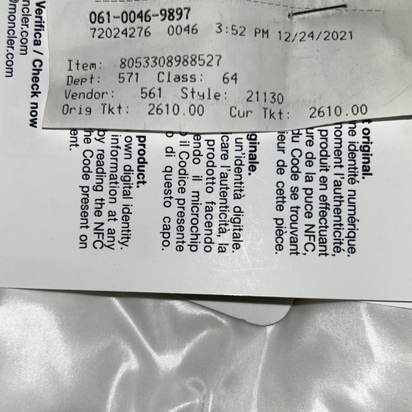 ❌ SOLD 😍MONCLER HAINE ZIG ZAG DOWN JACKET
WHITE & BLACK - Picture 2 of 15